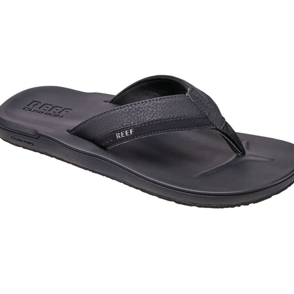 Reef Contoured Cushion Flip-Flop Sandal- Black